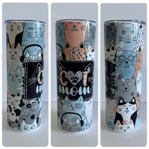 Cat Mom 20oz Skinny Tumbler
